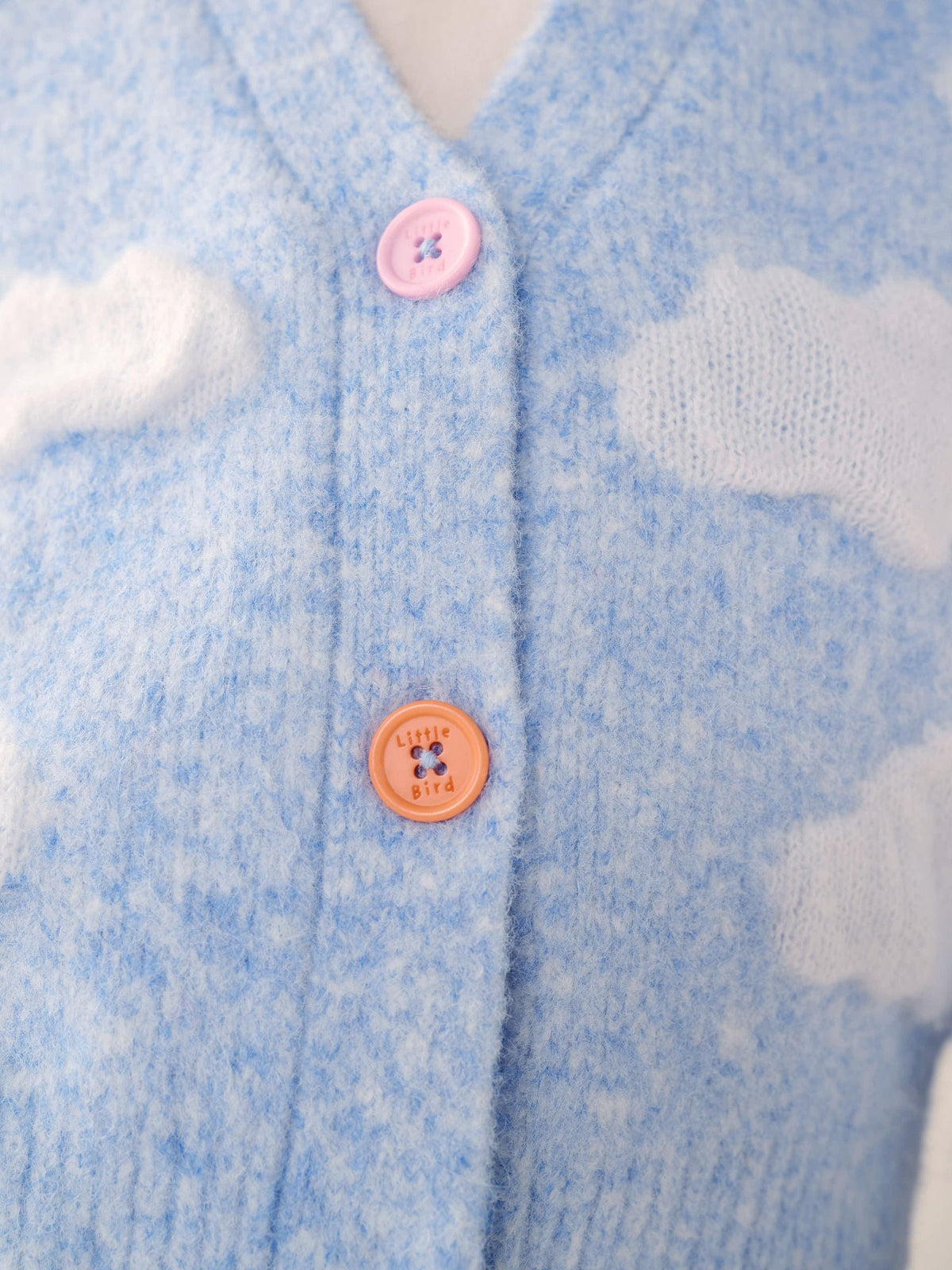 Dsiney Kidz - Little Bird by Jools Oliver Blue Bubble Cloud Button Through Knitted Cardigan image 8