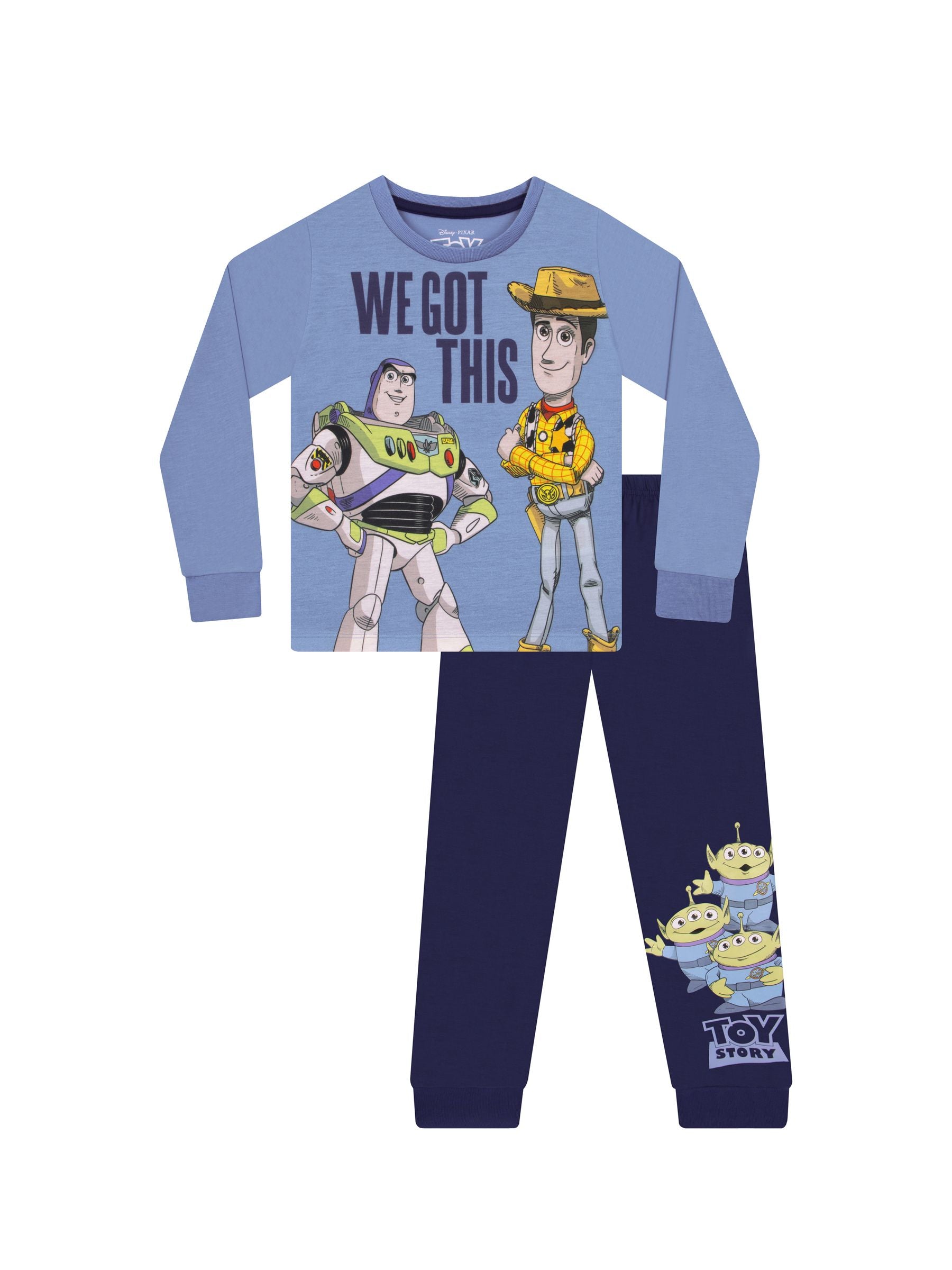Dsiney Kidz - Character Blue Toy Story Buzz Lightyear And Woody Long Sleeve Pyjamas image 1