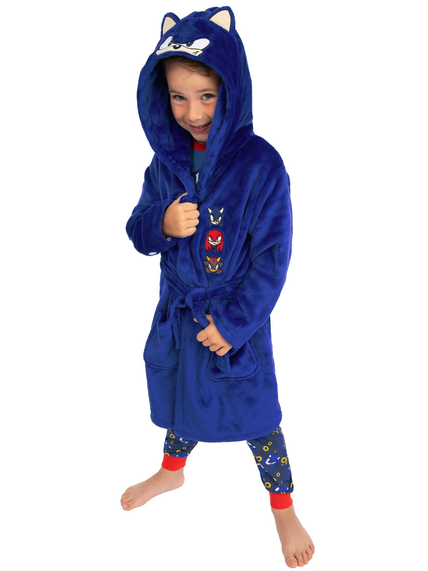 Dsiney Kidz - Character Blue Sonic The Hedgehog Boys Dressing Gown image 4