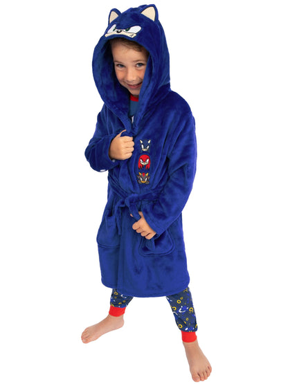 Dsiney Kidz - Character Blue Sonic The Hedgehog Boys Dressing Gown image 4