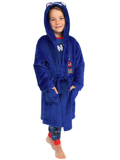 Dsiney Kidz - Character Blue Sonic The Hedgehog Boys Dressing Gown image 5