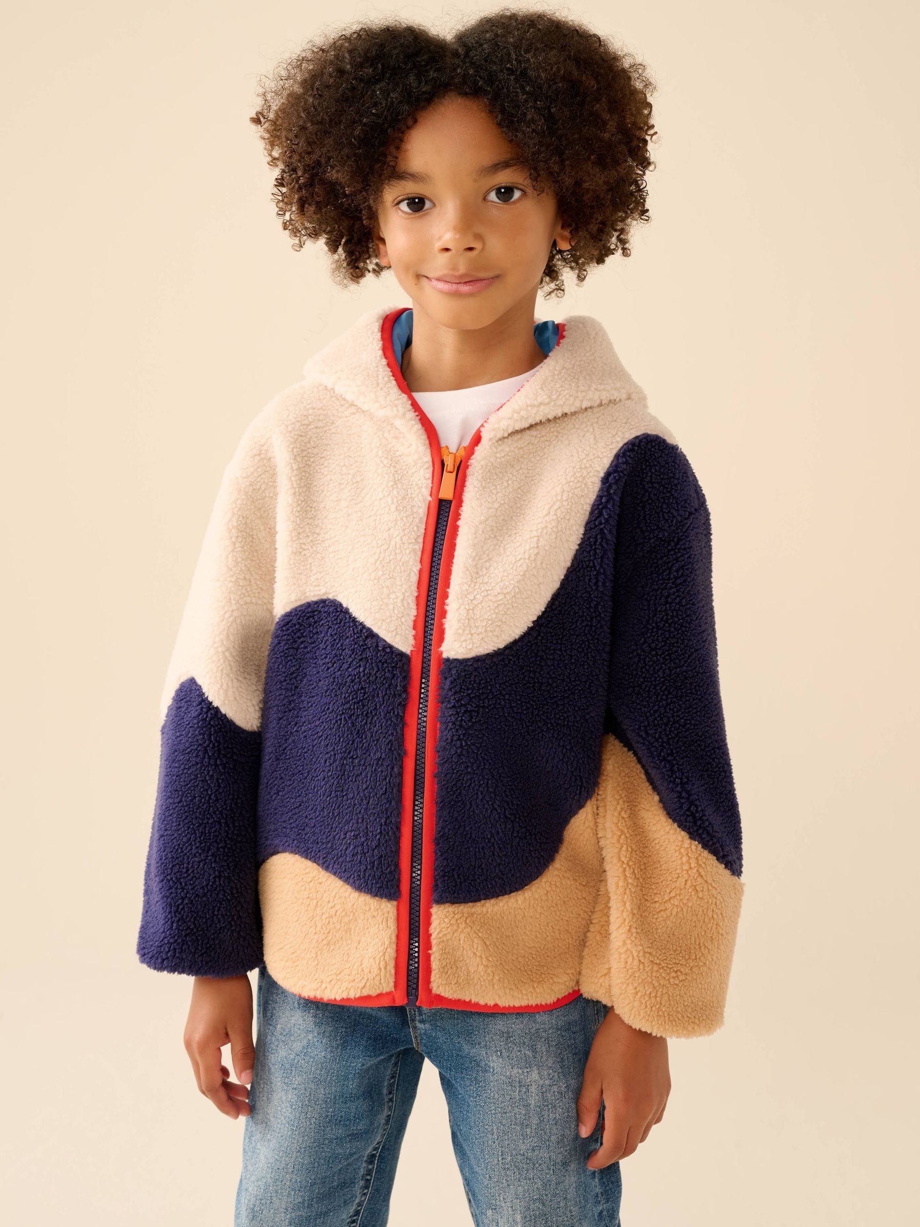 Dsiney Kidz - Little Bird by Jools Oliver Colour Block Wave Borg Fleece image 2