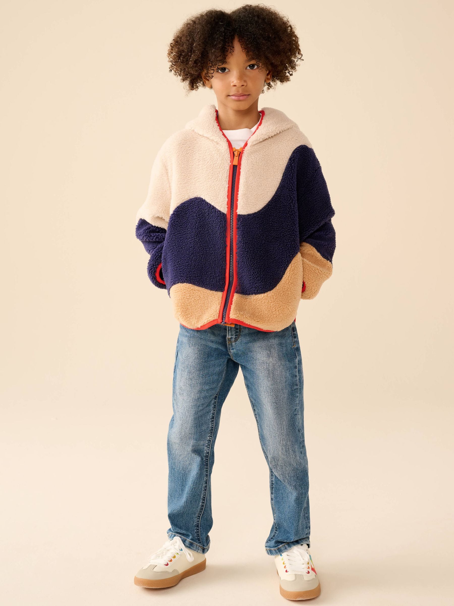 Dsiney Kidz - Little Bird by Jools Oliver Colour Block Wave Borg Fleece image 3