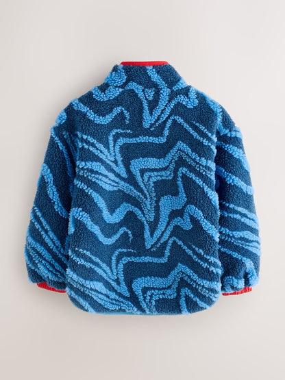 Little Bird Blue Waves Borg Fleece - image 7