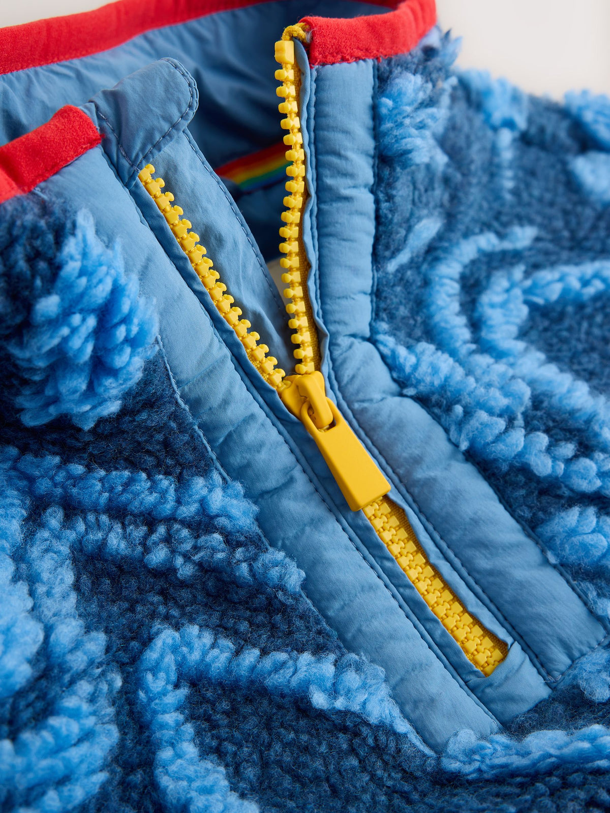 Little Bird Blue Waves Borg Fleece - image 8