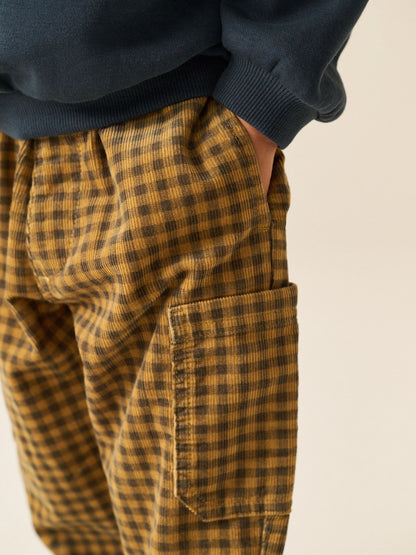 Dsiney Kidz - Ochre Yellow Pull On Wide Barrel Trousers (3mths-7yrs) image 4
