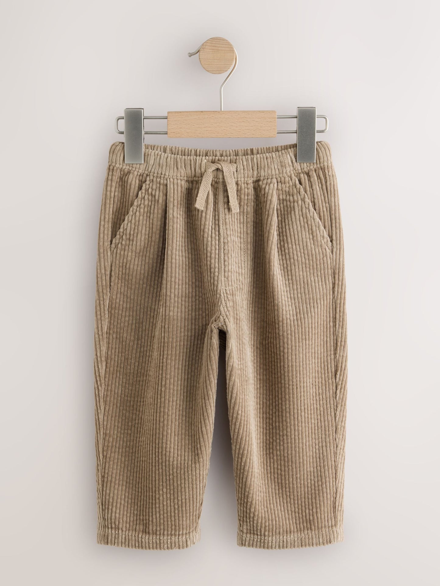 Dsiney Kidz - Blue/Stone Wide Fit Textured Corduroy Trousers 2 Pack (3mths-7yrs) image 2
