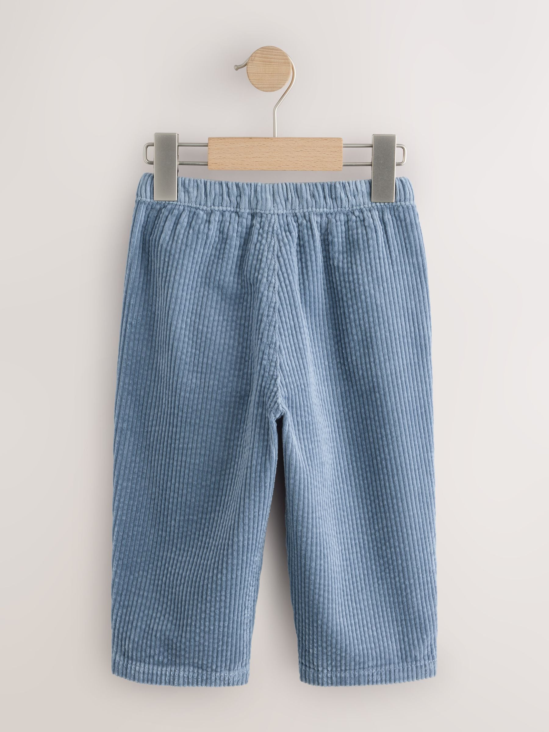 Dsiney Kidz - Blue/Stone Wide Fit Textured Corduroy Trousers 2 Pack (3mths-7yrs) image 4
