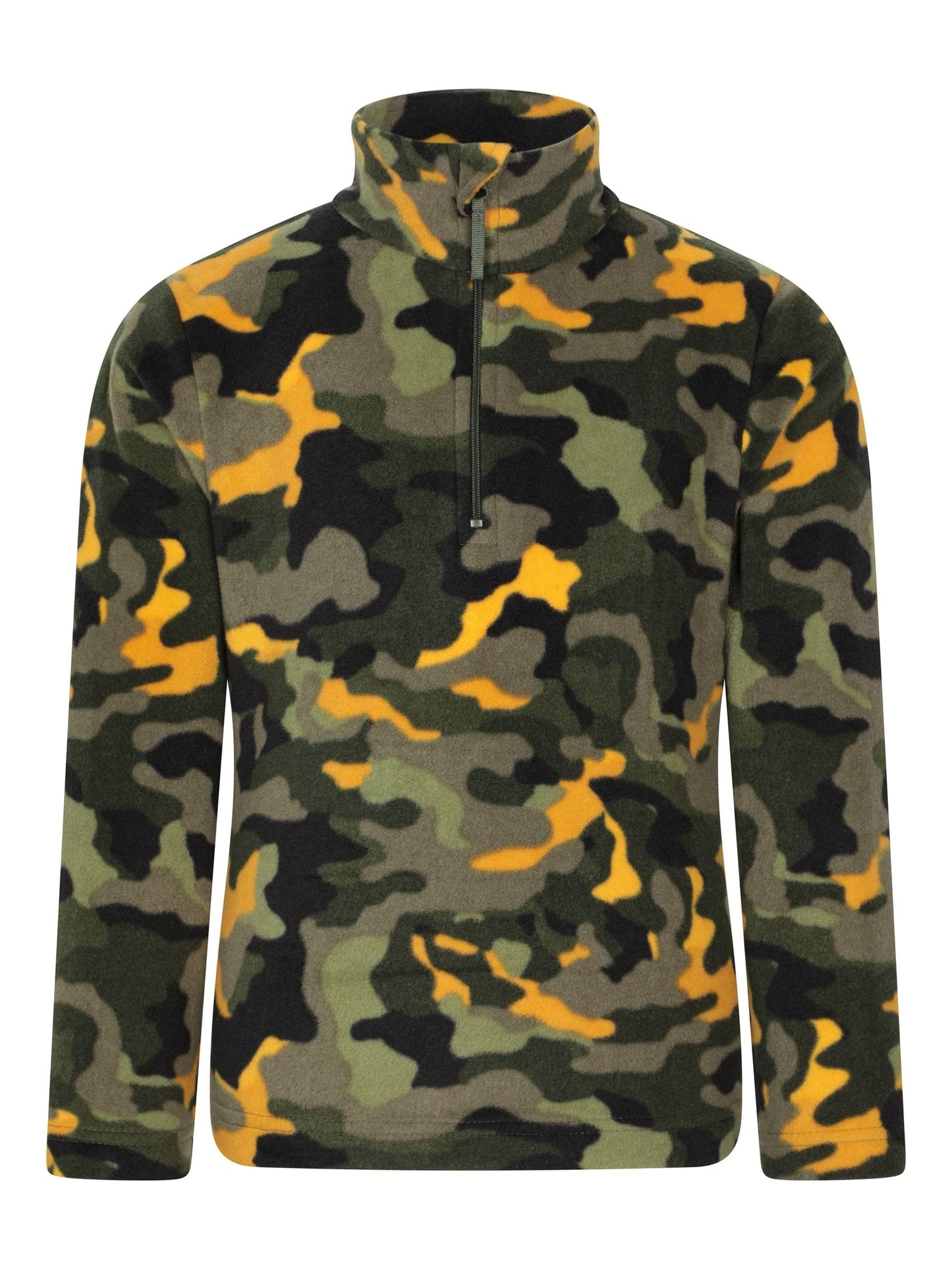 Dsiney Kidz - Mountain Warehouse Khaki Green Pursuit Printed Kids Half-Zip Fleece image 1