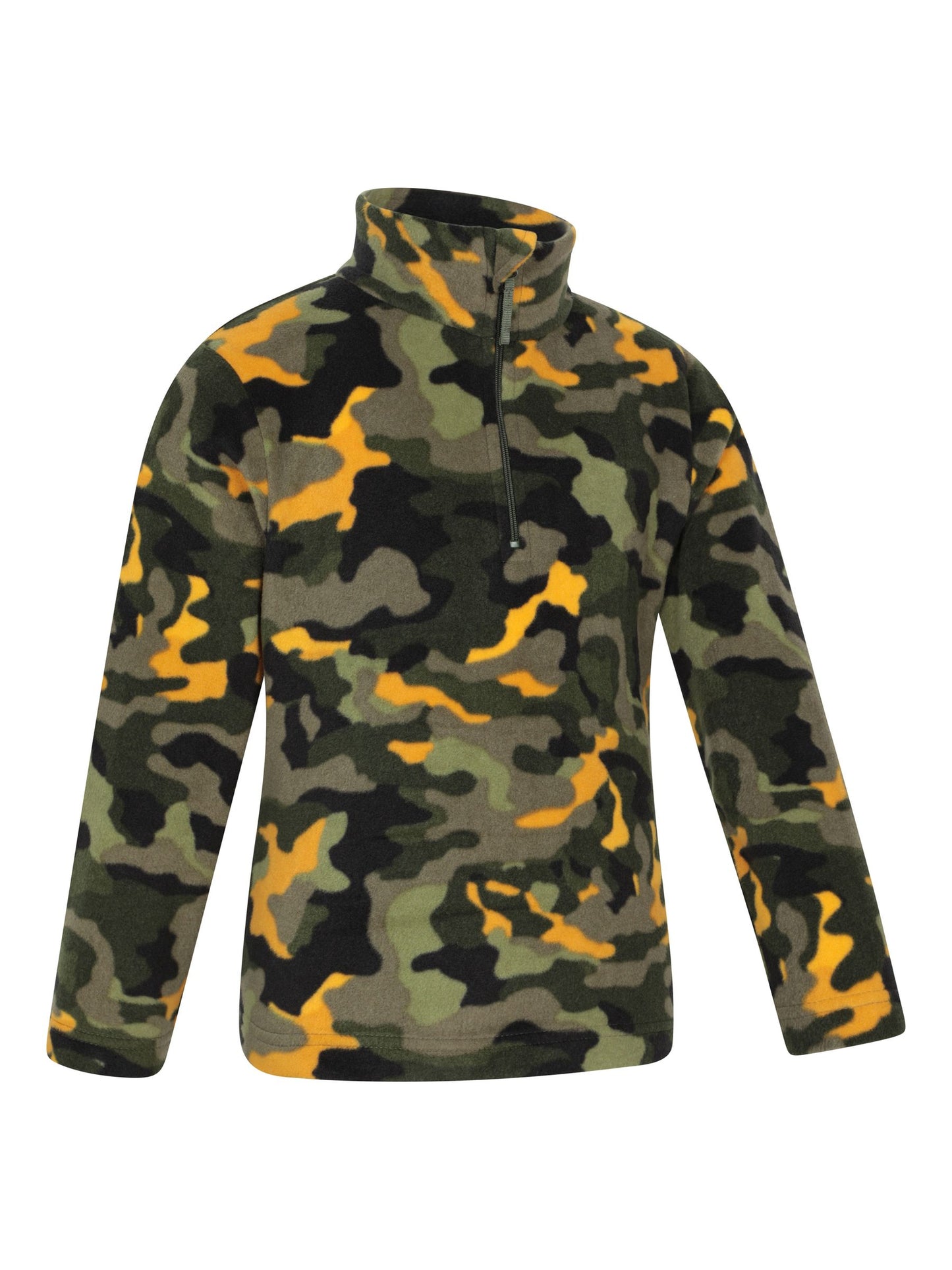 Dsiney Kidz - Mountain Warehouse Khaki Green Pursuit Printed Kids Half-Zip Fleece image 2