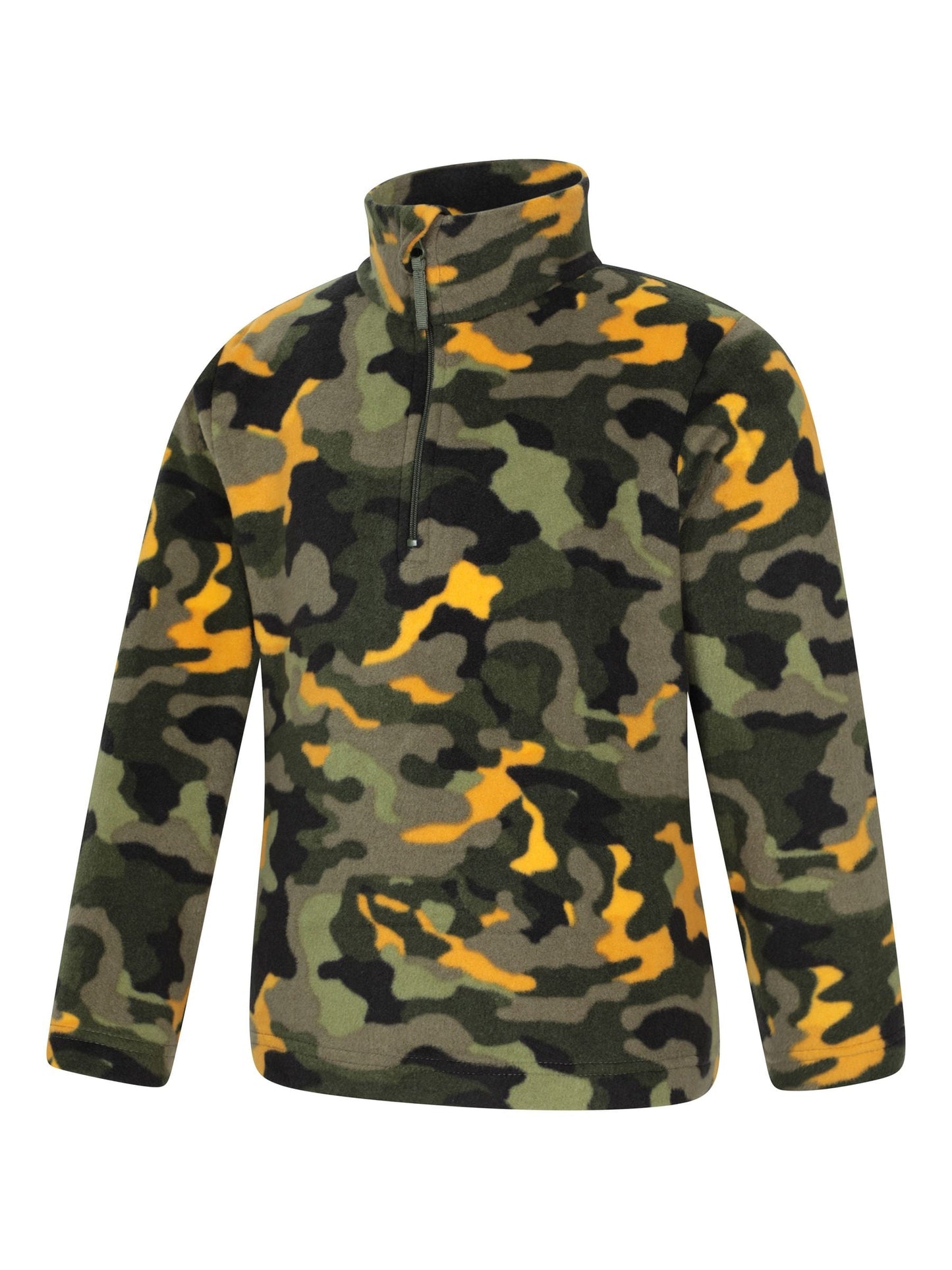 Dsiney Kidz - Mountain Warehouse Khaki Green Pursuit Printed Kids Half-Zip Fleece image 4