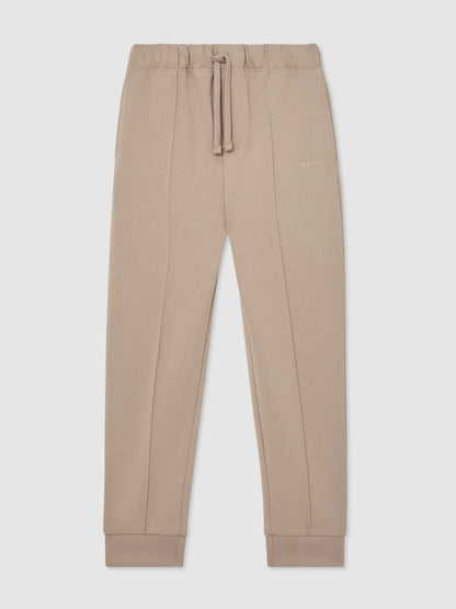 Reiss Stone Barnes 3-9 yrs Premium Interlock Cuffed Logo Joggers image 2