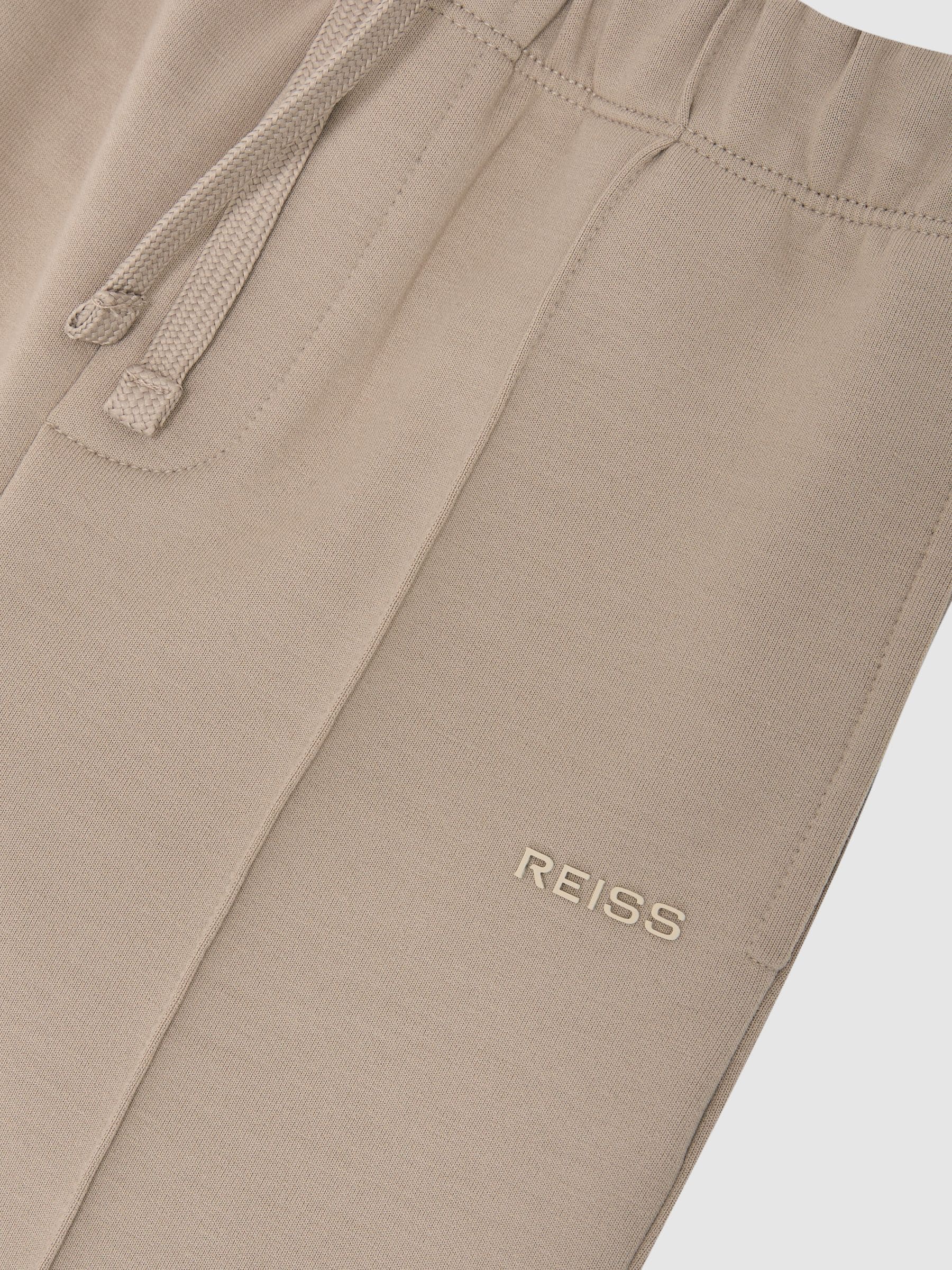 Reiss Stone Barnes 3-9 yrs Premium Interlock Cuffed Logo Joggers image 5