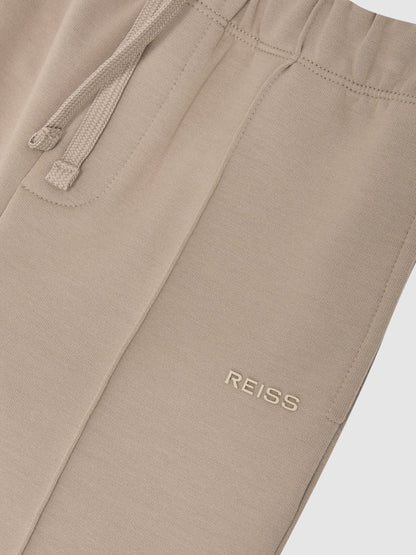 Reiss Stone Barnes 3-9 yrs Premium Interlock Cuffed Logo Joggers image 5