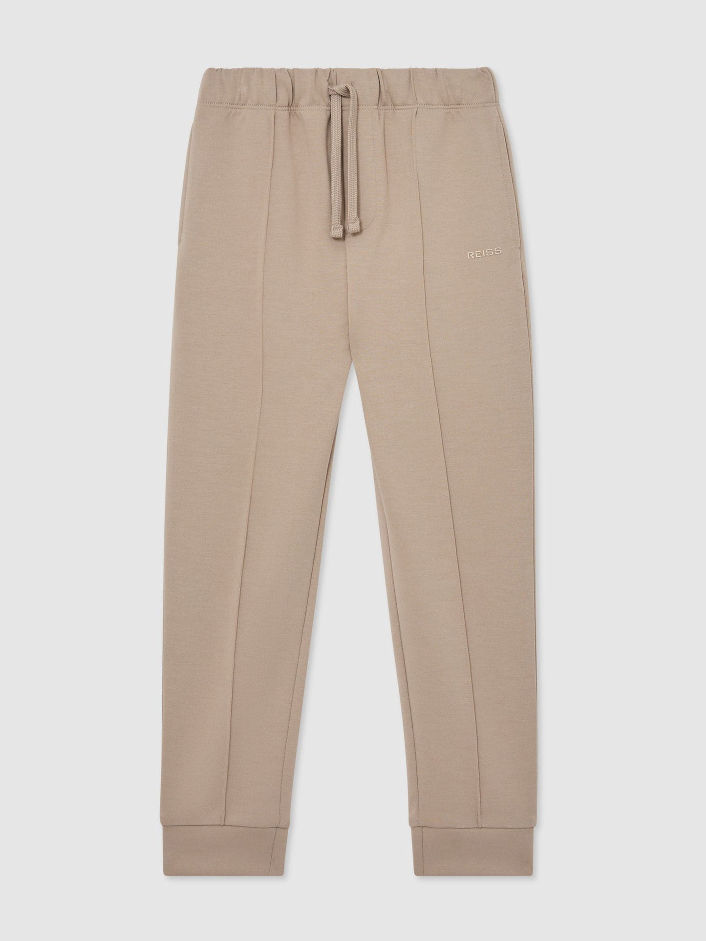 Reiss Stone Barnes 9-13 yrs Premium Interlock Cuffed Logo Joggers image 2
