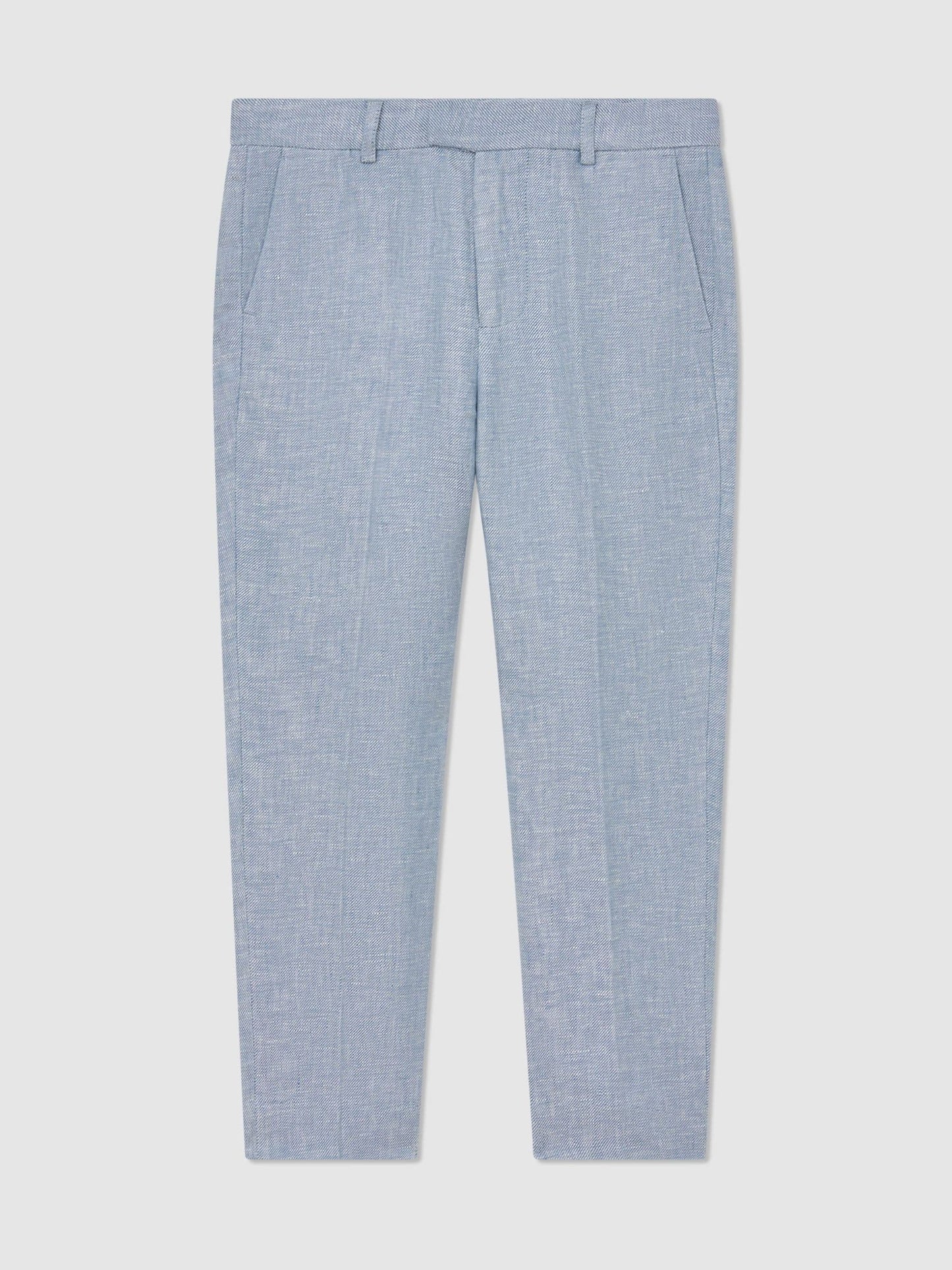 Reiss Soft Blue Atlantic T 9-13 yrs Linen Tailored-Fit Trousers image 2