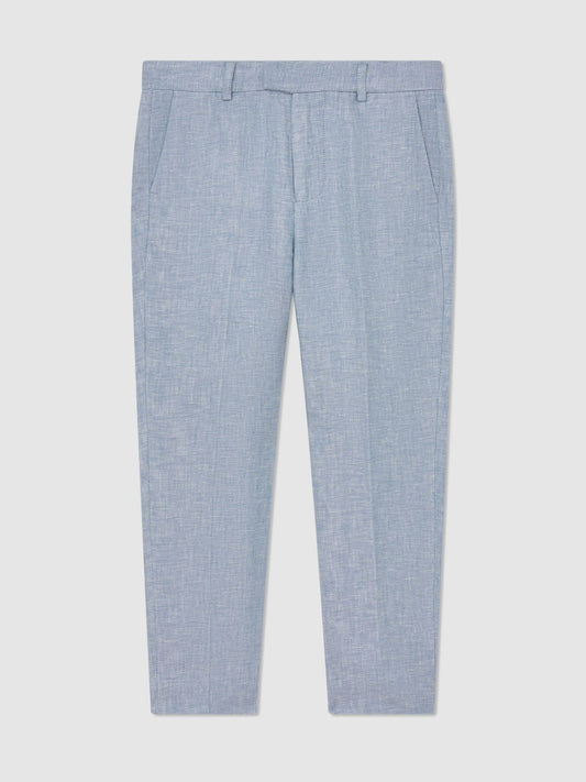 Reiss Soft Blue Atlantic T 9-13 yrs Linen Tailored-Fit Trousers image 2