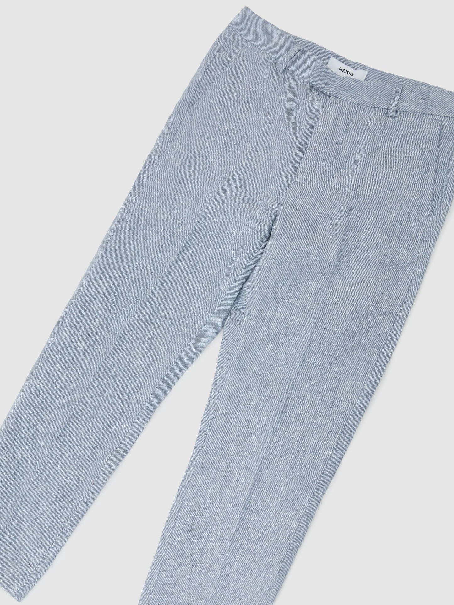 Reiss Soft Blue Atlantic T 9-13 yrs Linen Tailored-Fit Trousers image 3