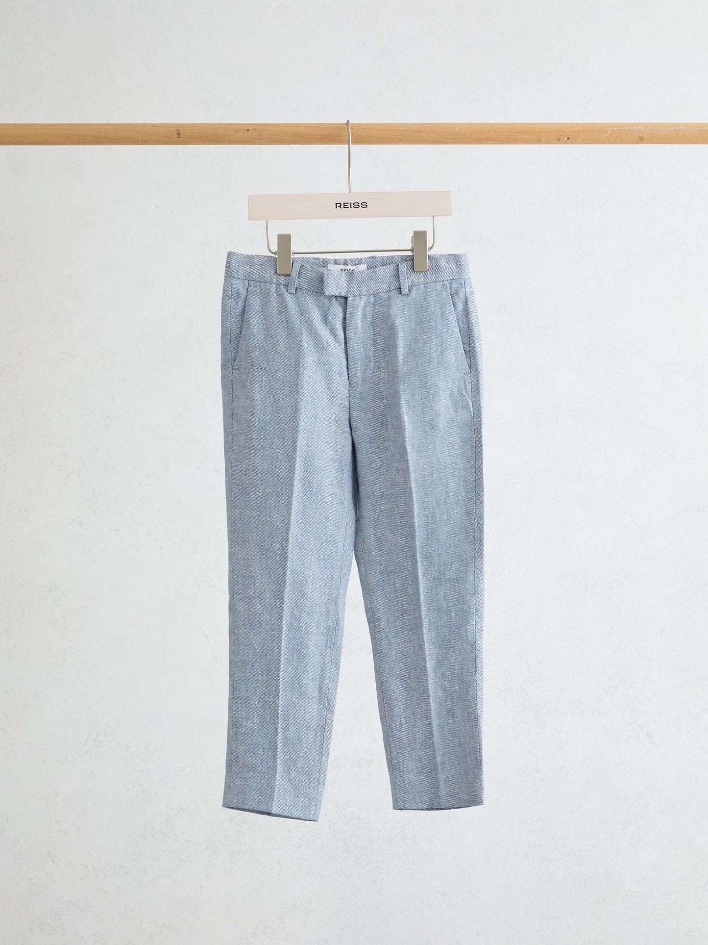 Reiss Soft Blue Atlantic T 3-9 yrs Linen Tailored-Fit Trousers image 2