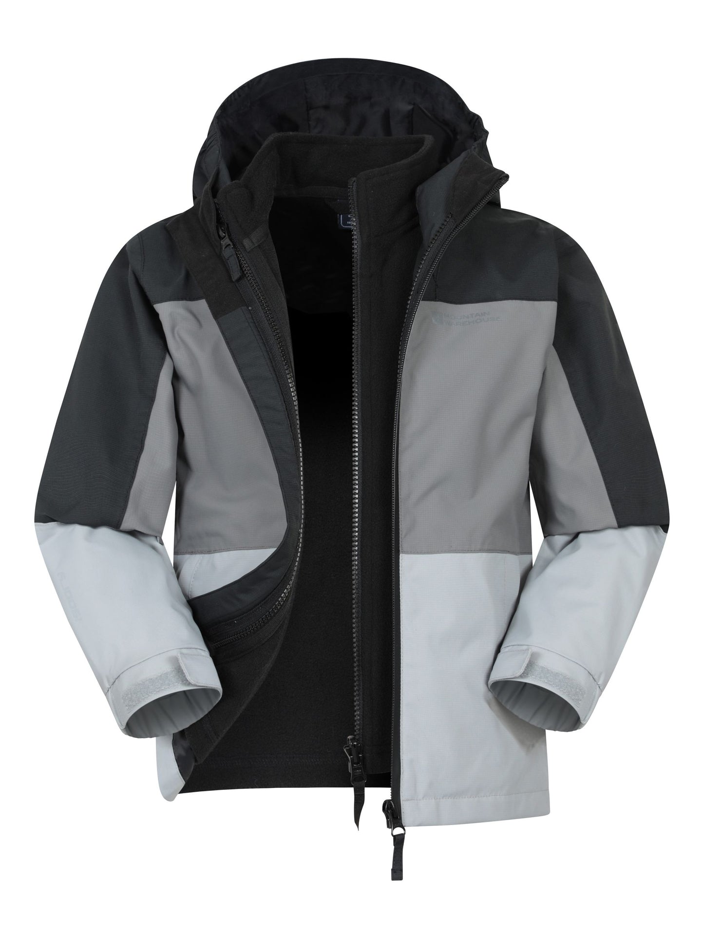 Dsiney Kidz - Mountain Warehouse Black Cannonball II  3 in 1 Waterproof Jacket image 1