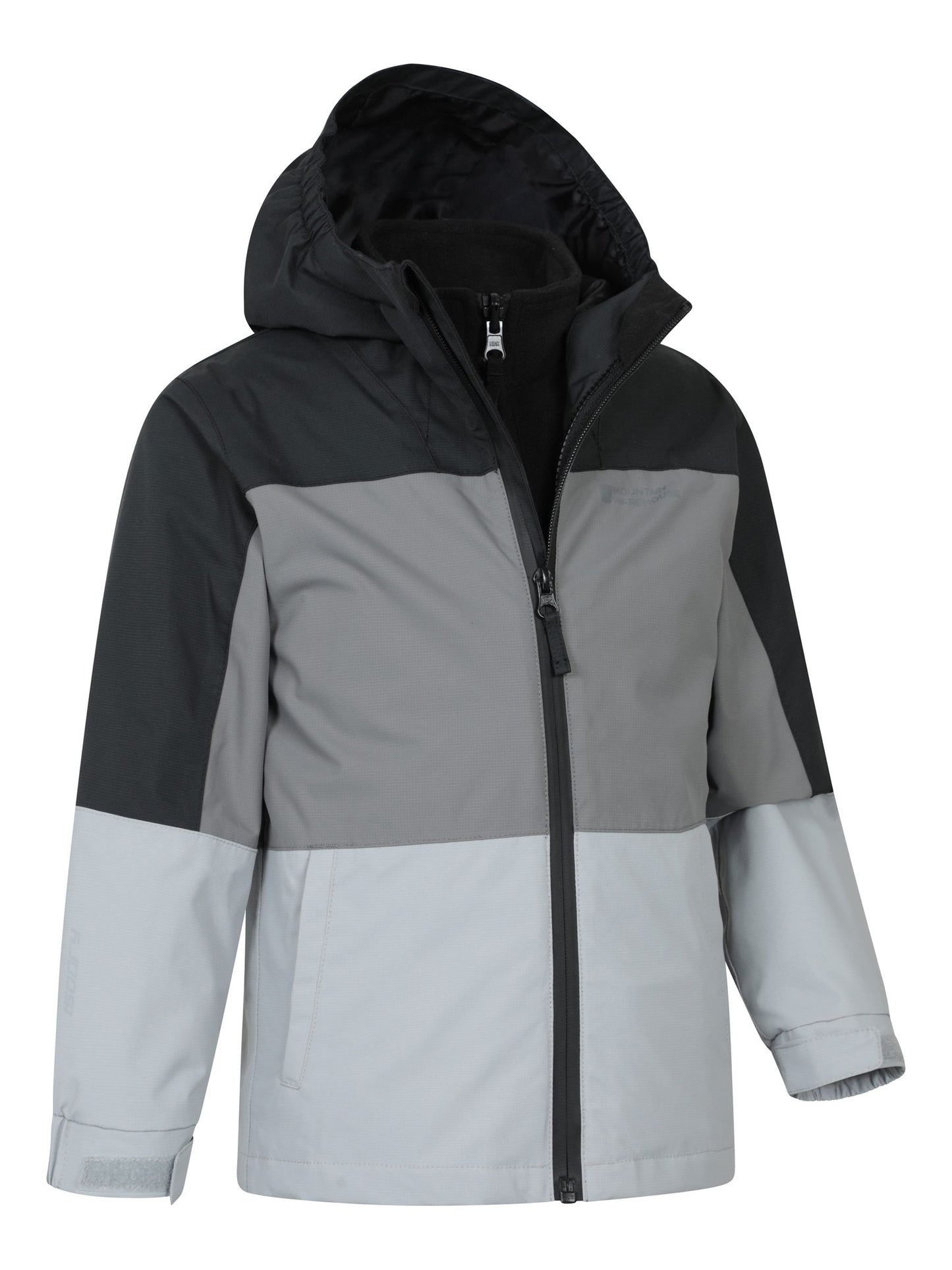 Dsiney Kidz - Mountain Warehouse Black Cannonball II  3 in 1 Waterproof Jacket image 3