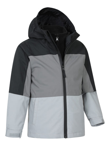 Dsiney Kidz - Mountain Warehouse Black Cannonball II  3 in 1 Waterproof Jacket image 3