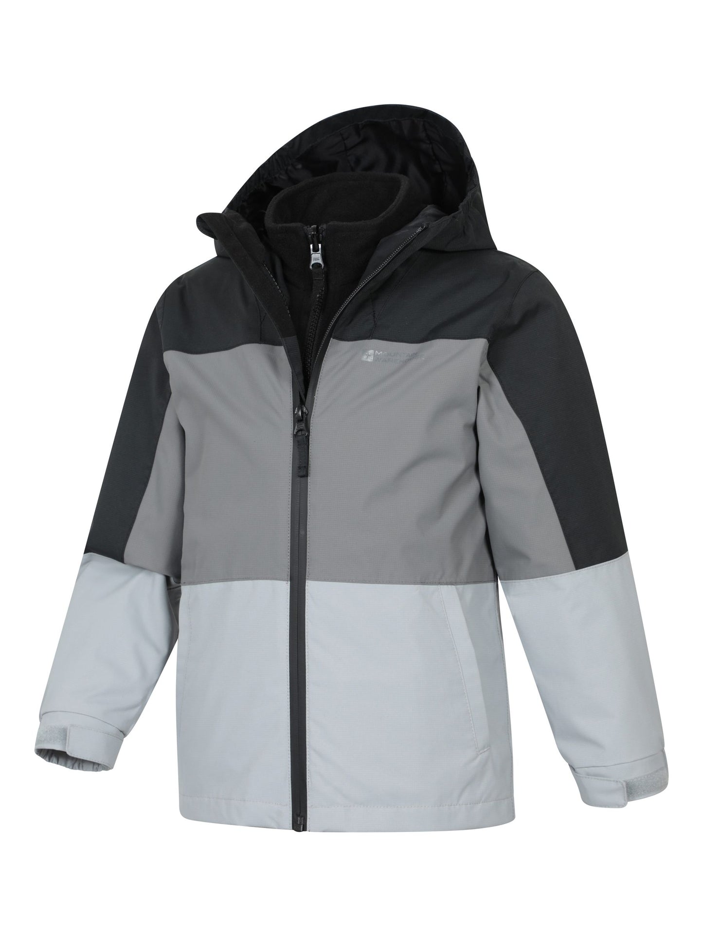 Dsiney Kidz - Mountain Warehouse Black Cannonball II  3 in 1 Waterproof Jacket image 4