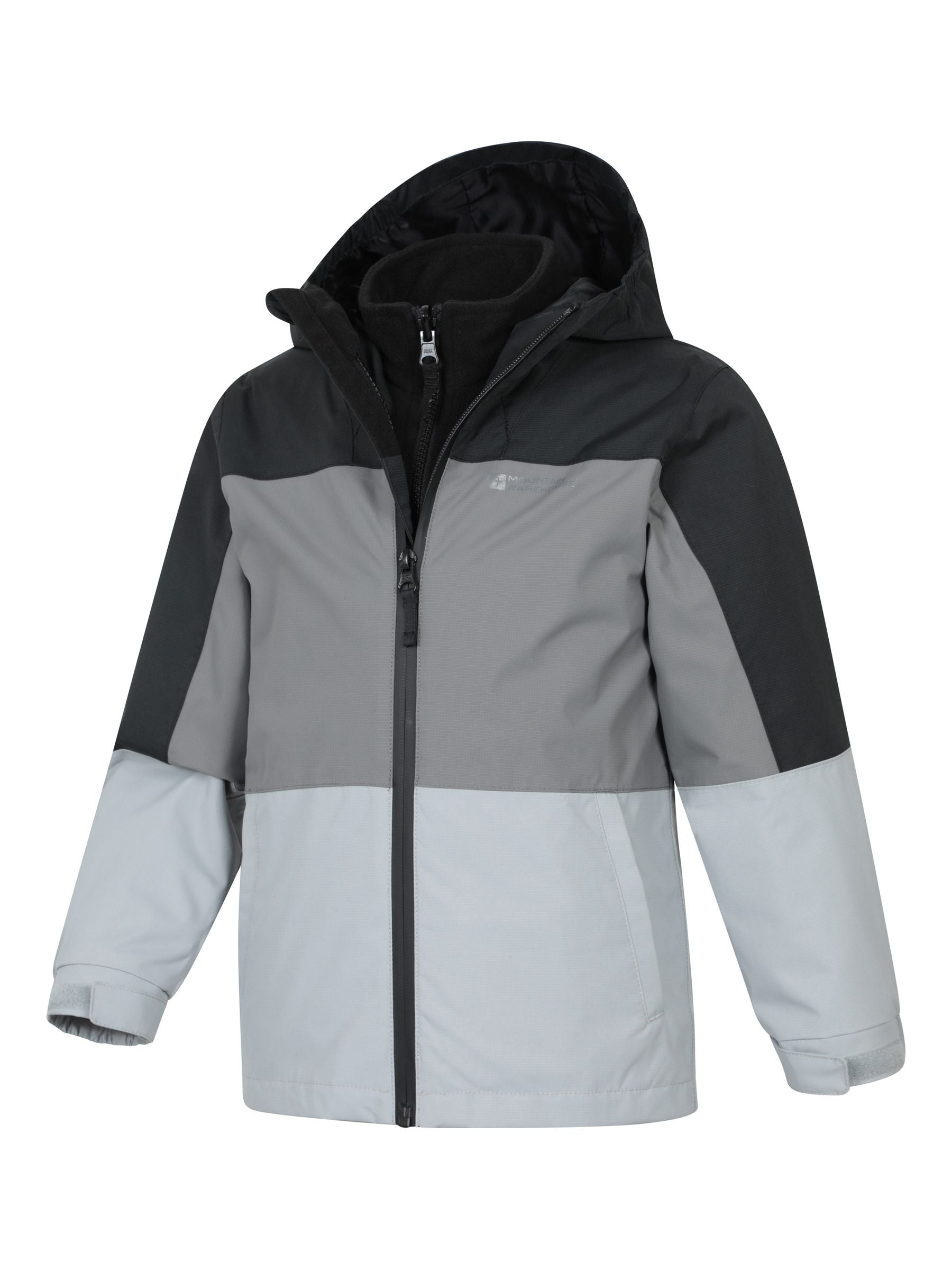 Dsiney Kidz - Mountain Warehouse Black Cannonball II  3 in 1 Waterproof Jacket image 4