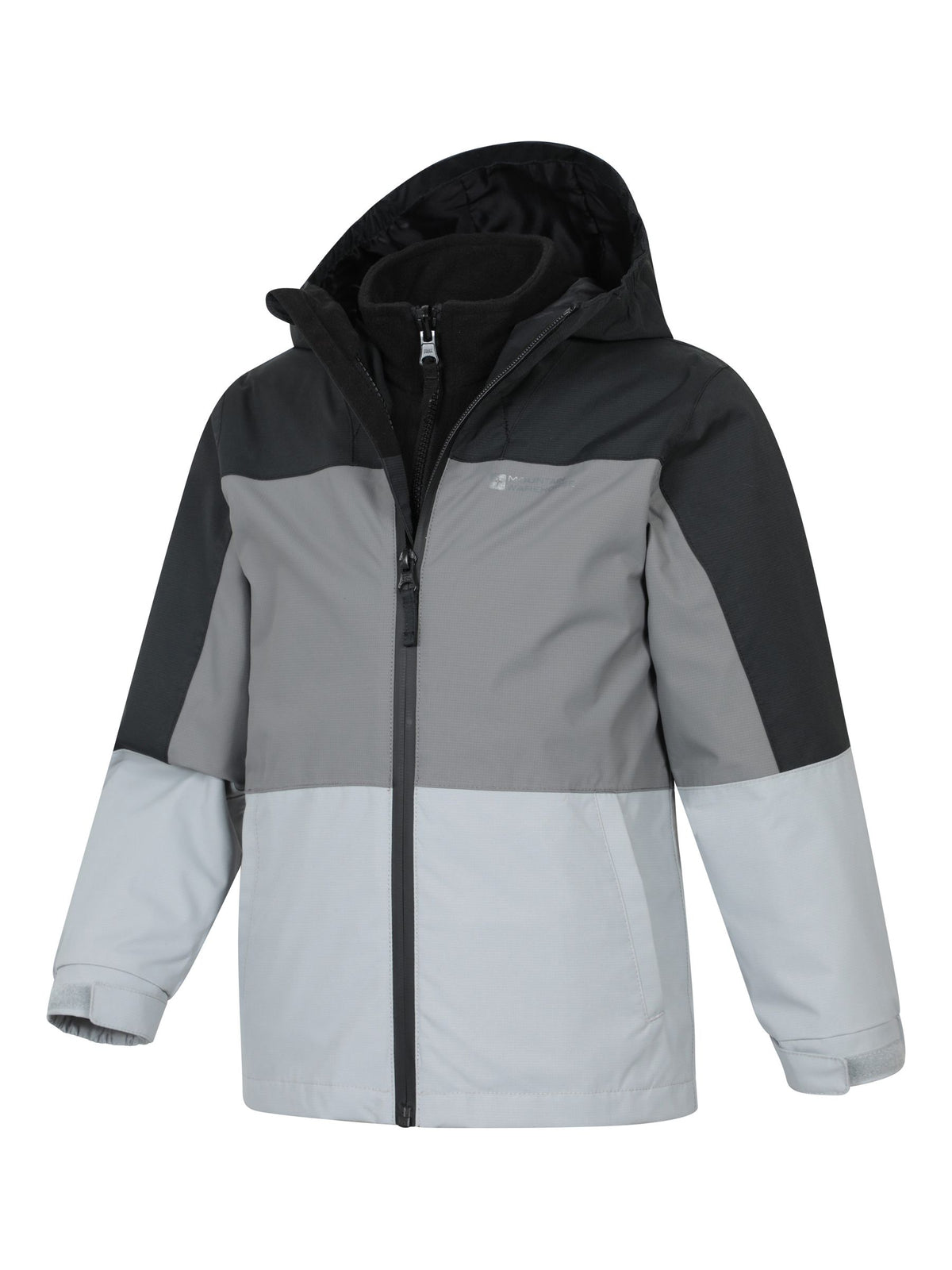 Dsiney Kidz - Mountain Warehouse Black Cannonball II  3 in 1 Waterproof Jacket image 4