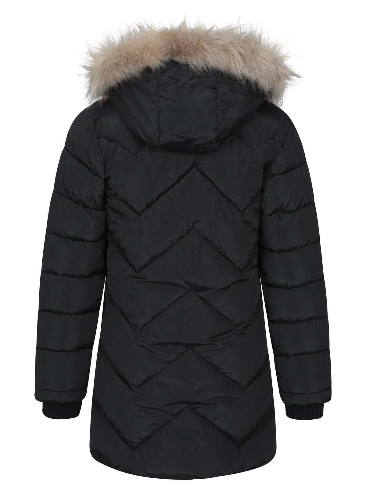 Dsiney Kidz - Mountain Warehouse Black Galaxy Water Resistant Long Padded Jacket image 3