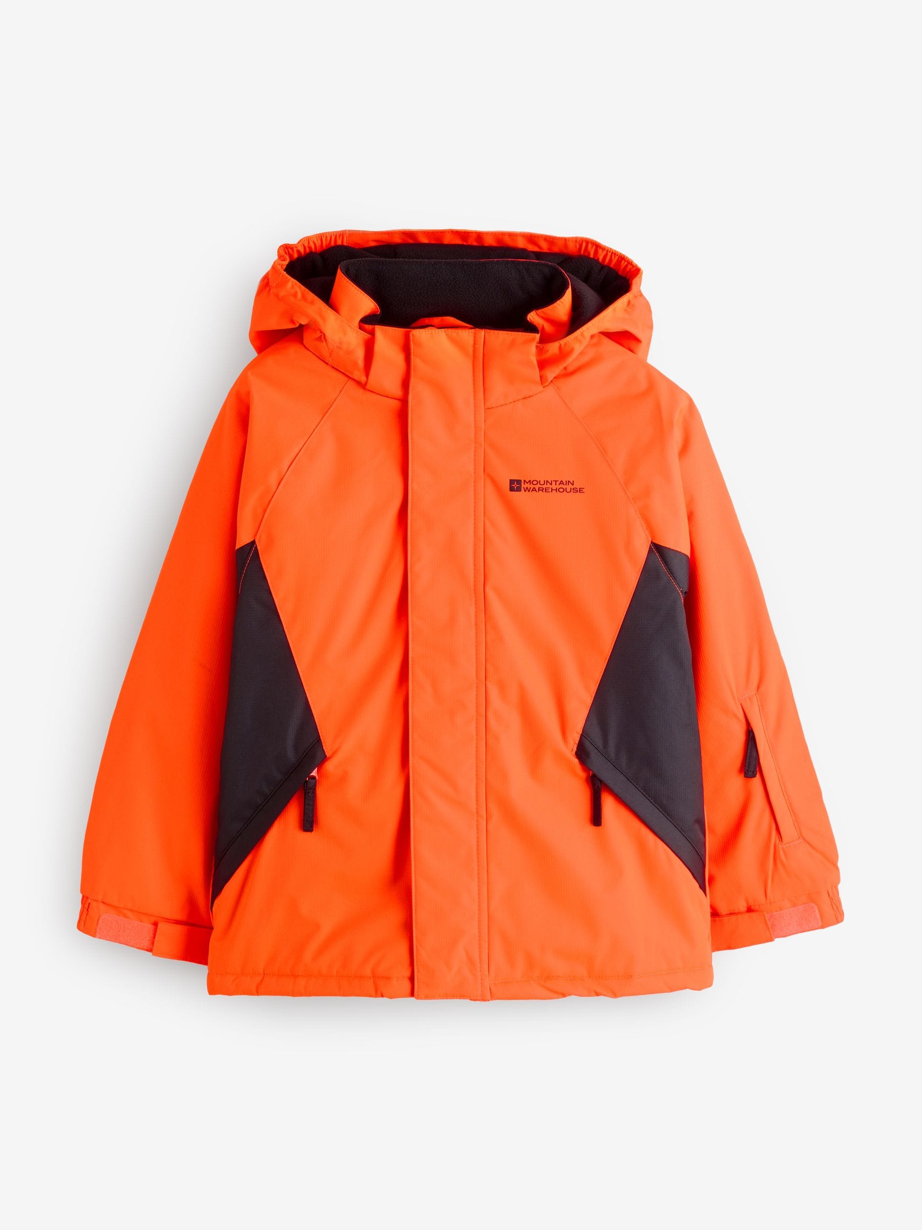 Mountain Warehouse Orange Fleece Lined Snow Ski Jacket And Trousers Set image 3