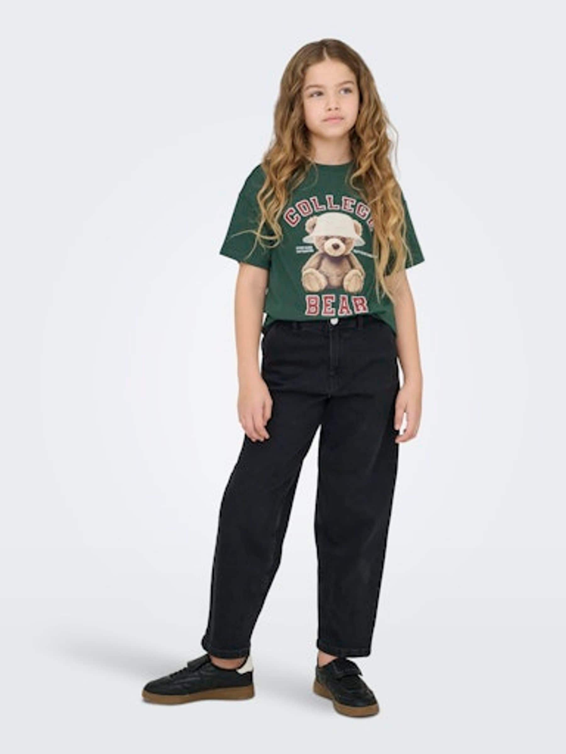 Dsiney Kidz - ONLY KIDS Washed Black Loose Baggy Jeans With Comfort Stretch image 1