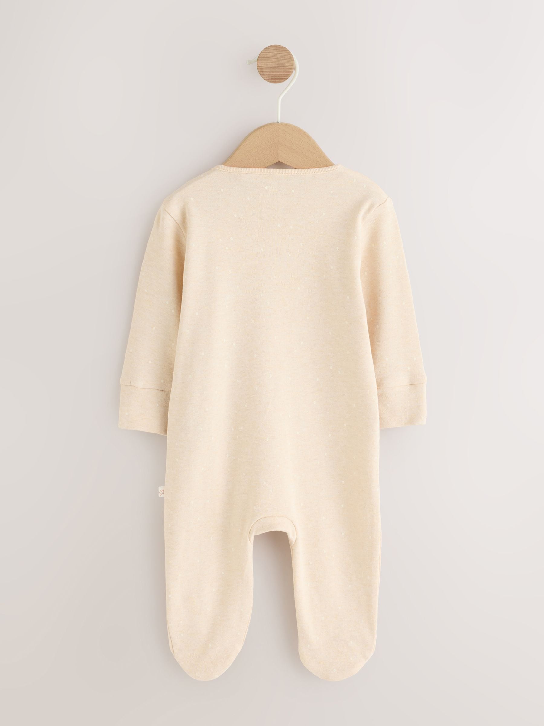 Neutral I Love My Daddy Two Way Zip Baby Sleepsuit (0-18mths) image 5