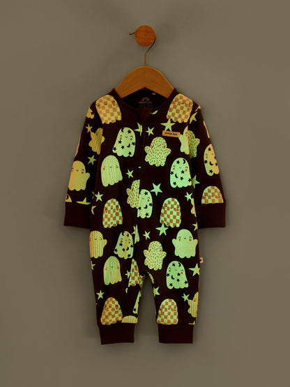 Glow In The Dark Two Way Zip Baby Sleepsuit (0mths-3yrs) image 5