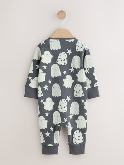 Glow In The Dark Two Way Zip Baby Sleepsuit (0mths-3yrs) image 6