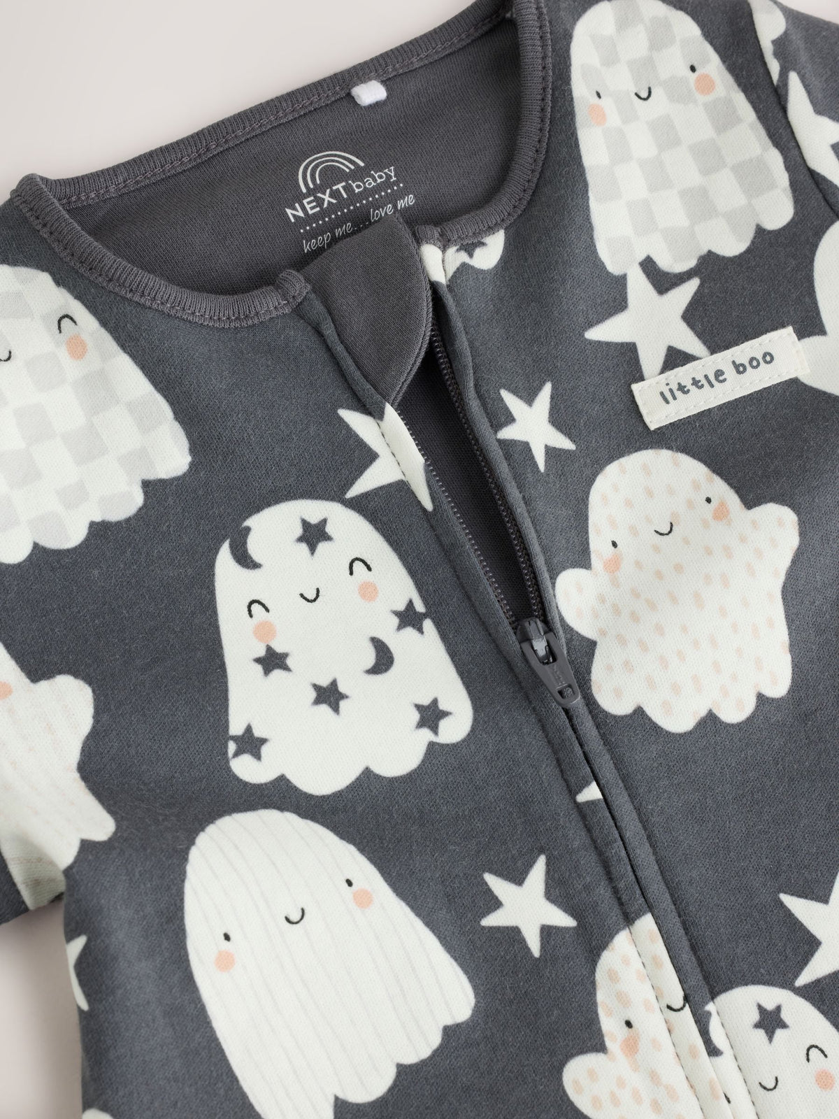 Glow In The Dark Two Way Zip Baby Sleepsuit (0mths-3yrs) image 8