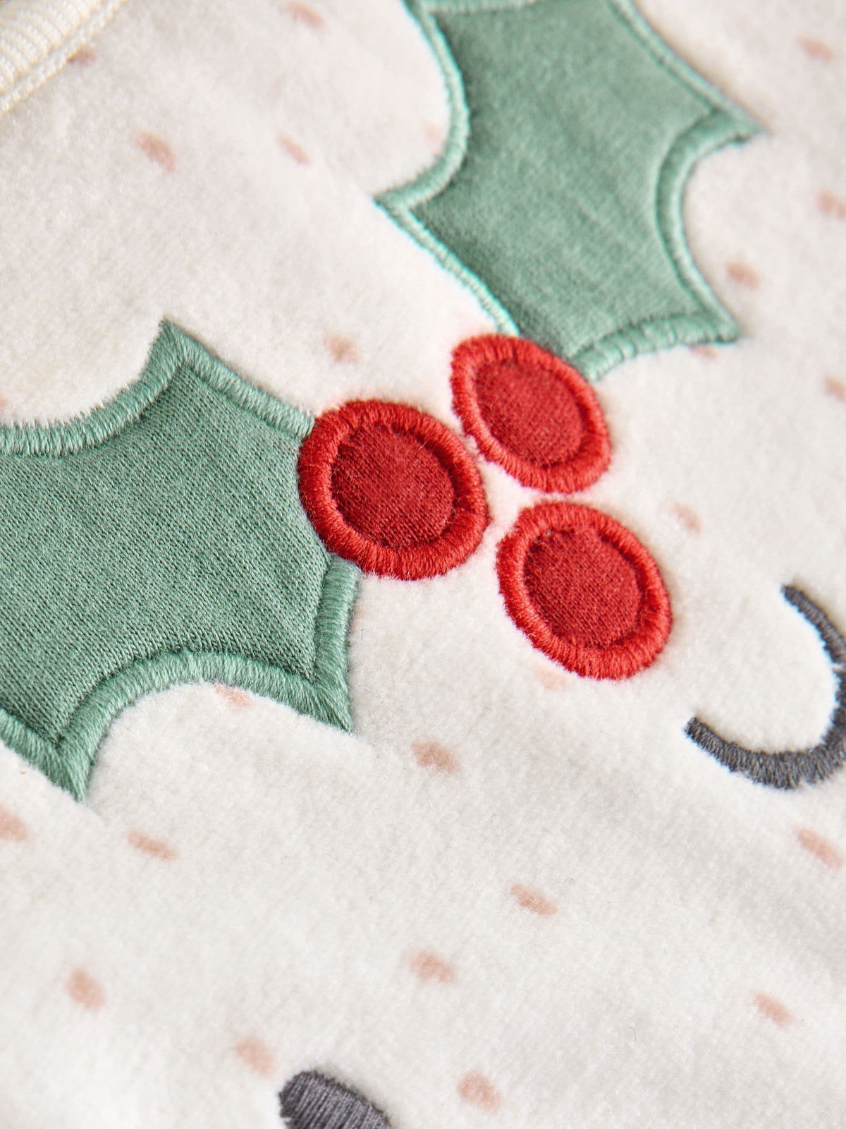 Neutral Christmas Pudding Sleepsuit & Hat Set (0mths-2yrs) - image 8