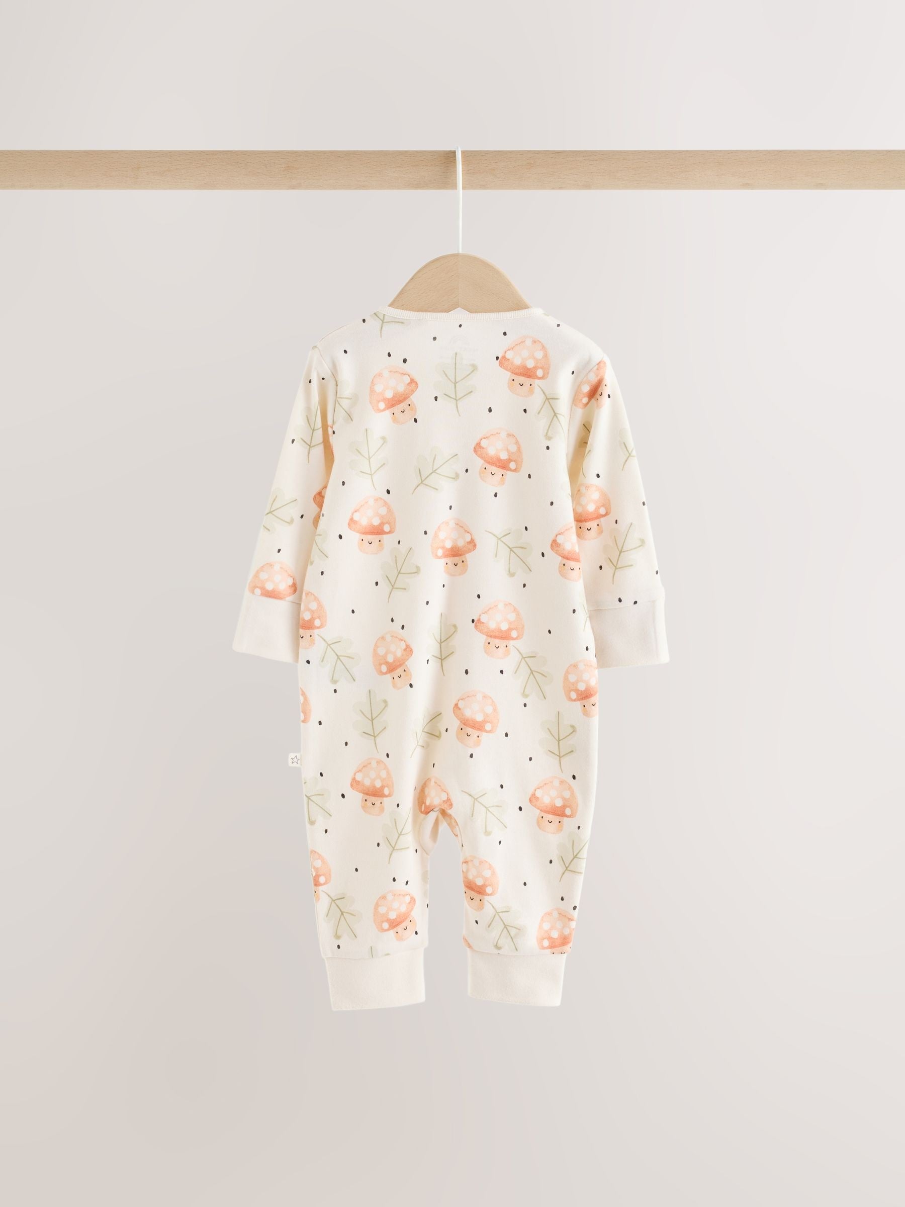 Neutral 3 Pack Two Way Zip Baby Sleepsuit (0mths-3yrs) image 8