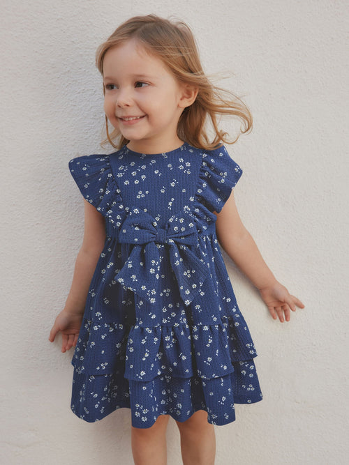 Dsiney Kidz - Navy Tiered Summer Dress (3mths-7yrs) image 1