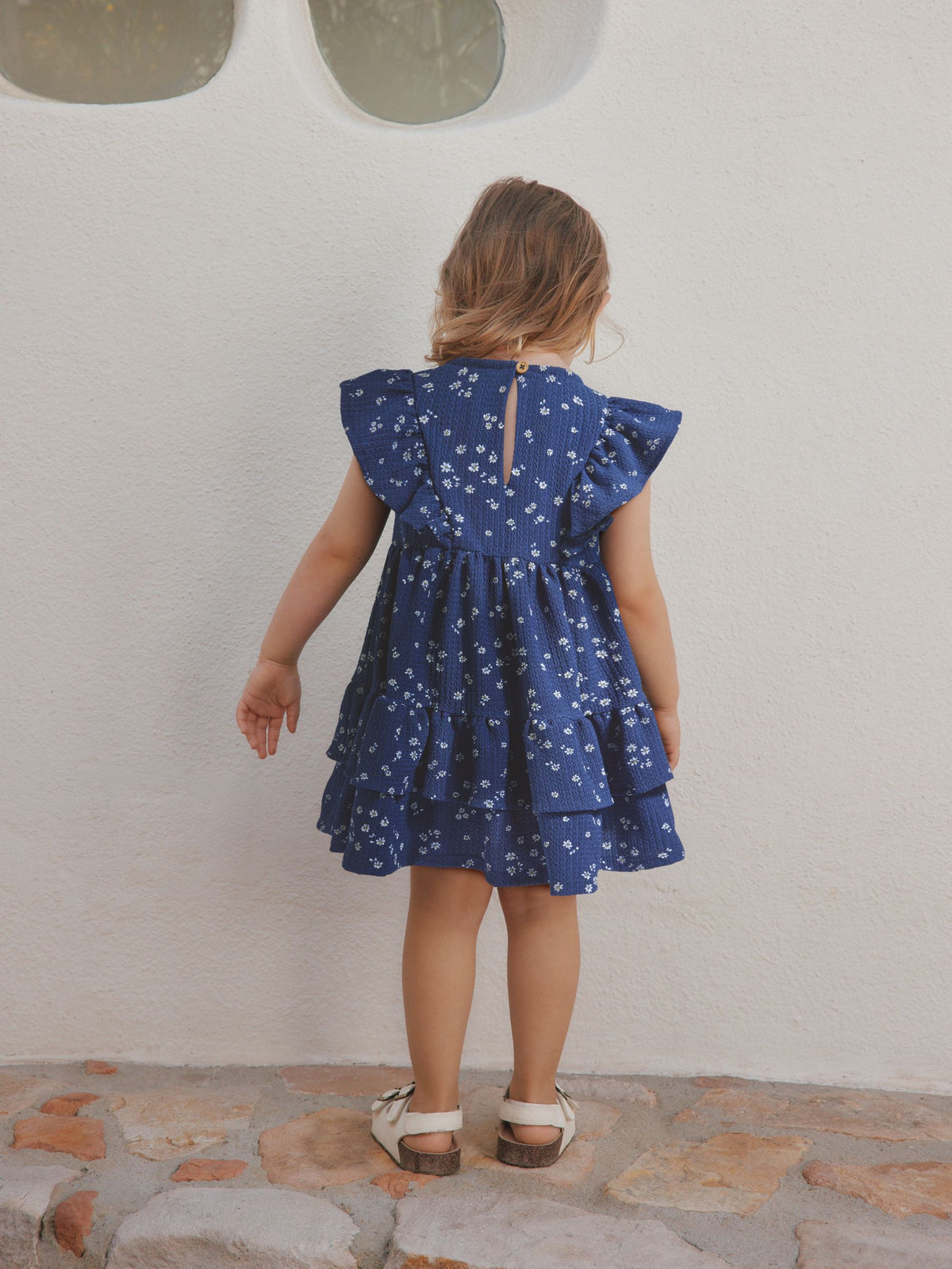 Dsiney Kidz - Navy Tiered Summer Dress (3mths-7yrs) image 4