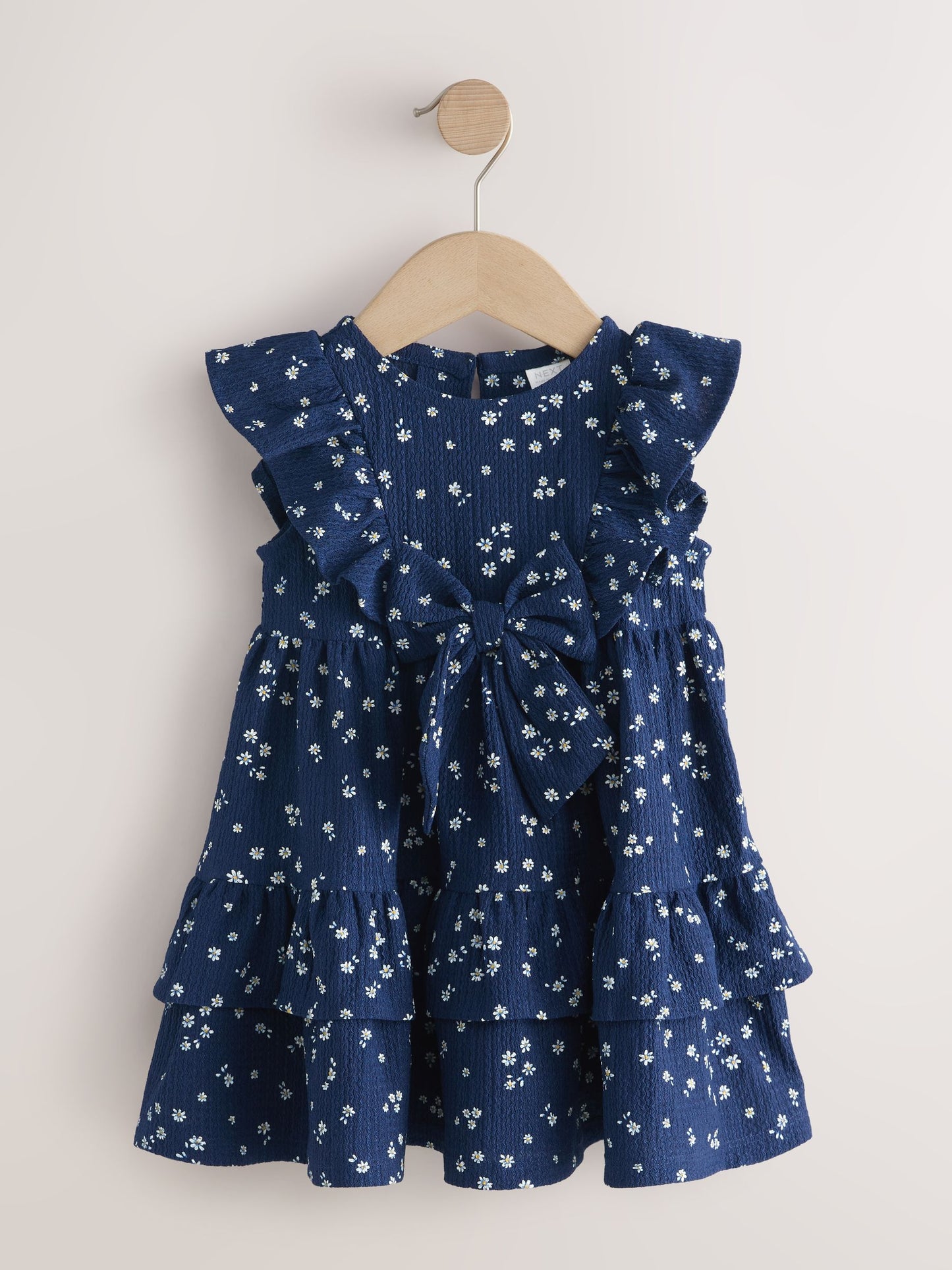 Navy Tiered Summer Dress (3mths-7yrs) image 6