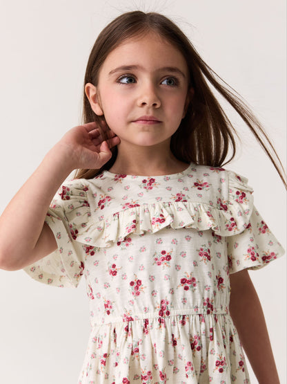 Laura Ashley Pink/Cream Short Sleeve Jersey Dress 2 Pack image 9