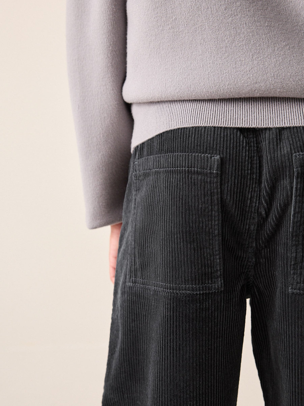 Charcoal Grey Cord Pull-On Trousers (3-16yrs) - image 6