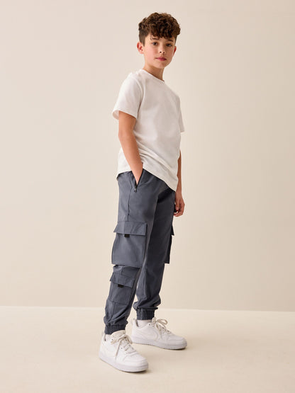 Dsiney Kidz - Slate Grey Cargo Premium Trousers (3-16yrs) image 3