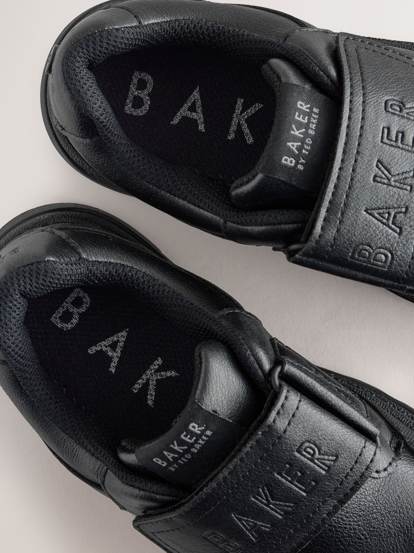 Back to School Black Branded One Strap Touch Fastening Trainers image 6