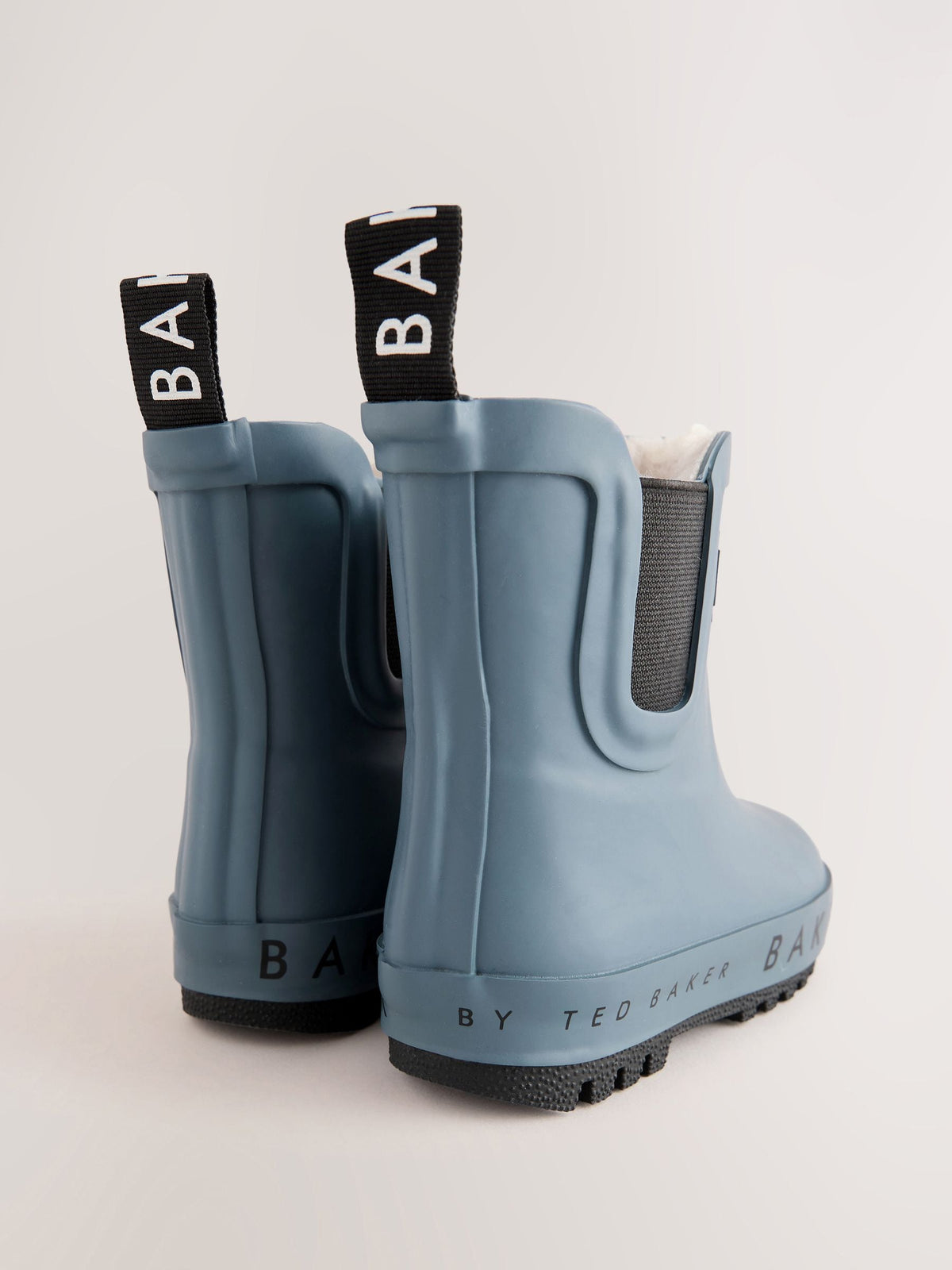 Dsiney Kidz - Baker by Ted Baker Blue Faux Fur Lined Welly Boots image 5