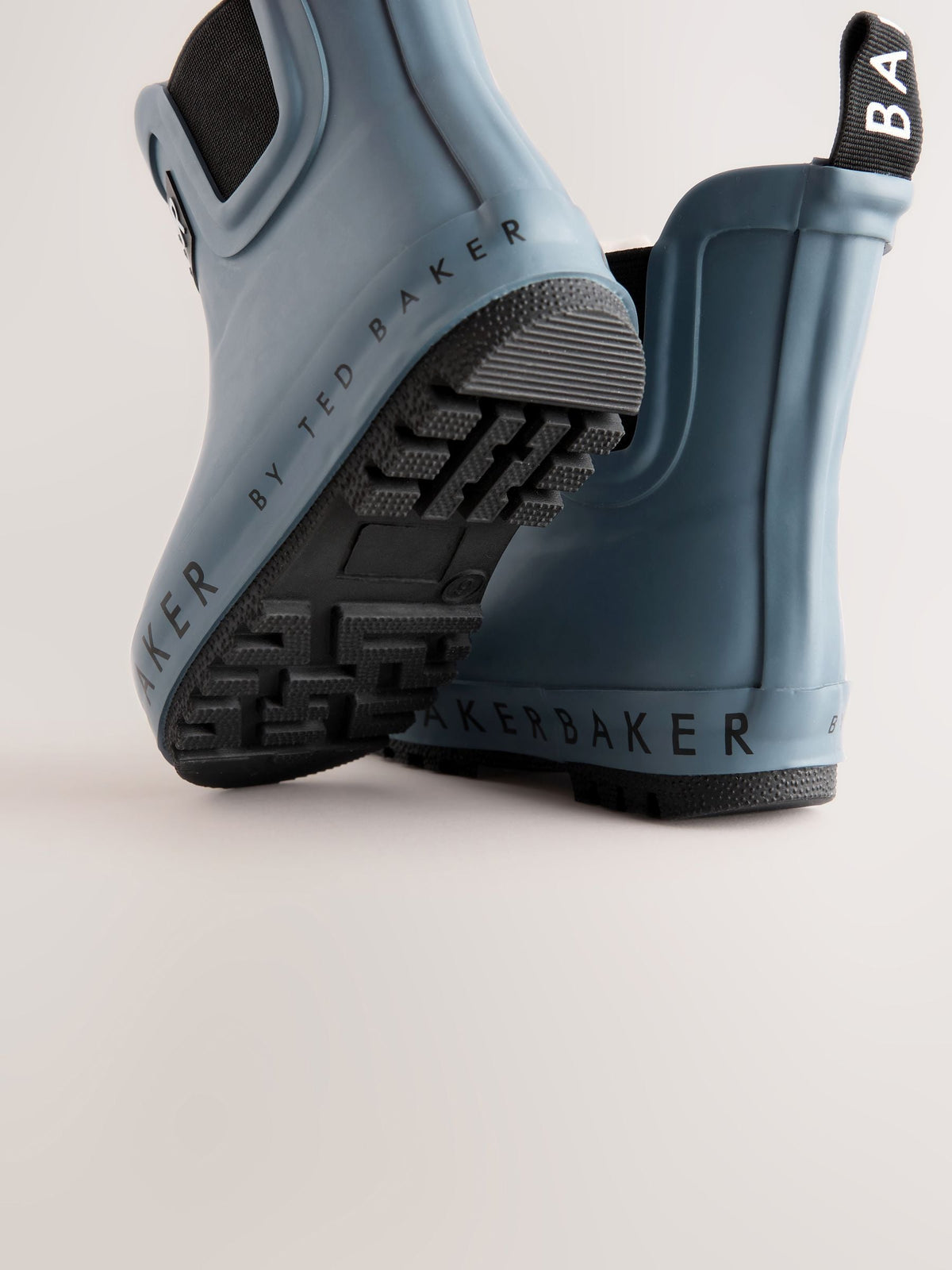Dsiney Kidz - Baker by Ted Baker Blue Faux Fur Lined Welly Boots image 6