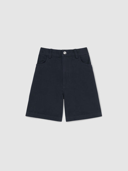 Dsiney Kidz - Reiss Blue Moby 3-9 yrs Cotton Twill Bermuda Shorts image 1