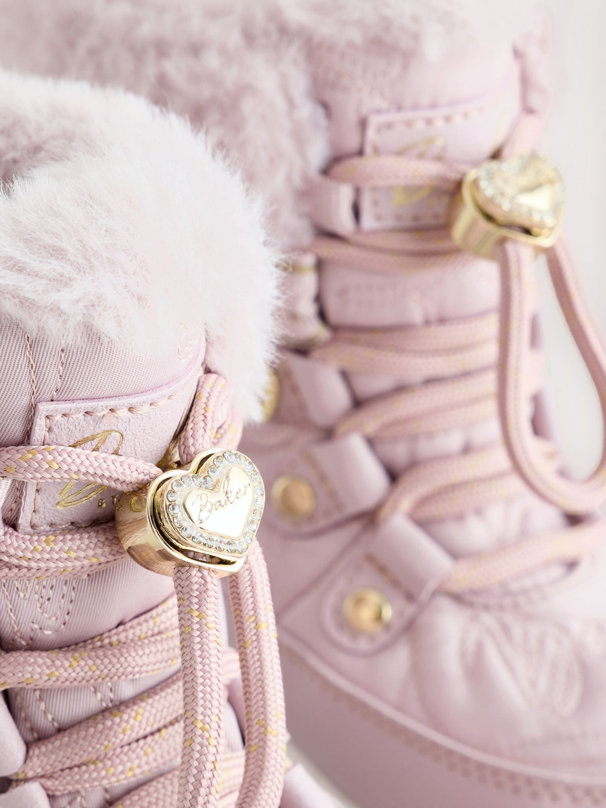 Baker by Ted Baker Pink Quilted Nylon Bow Snow Boots - image 3