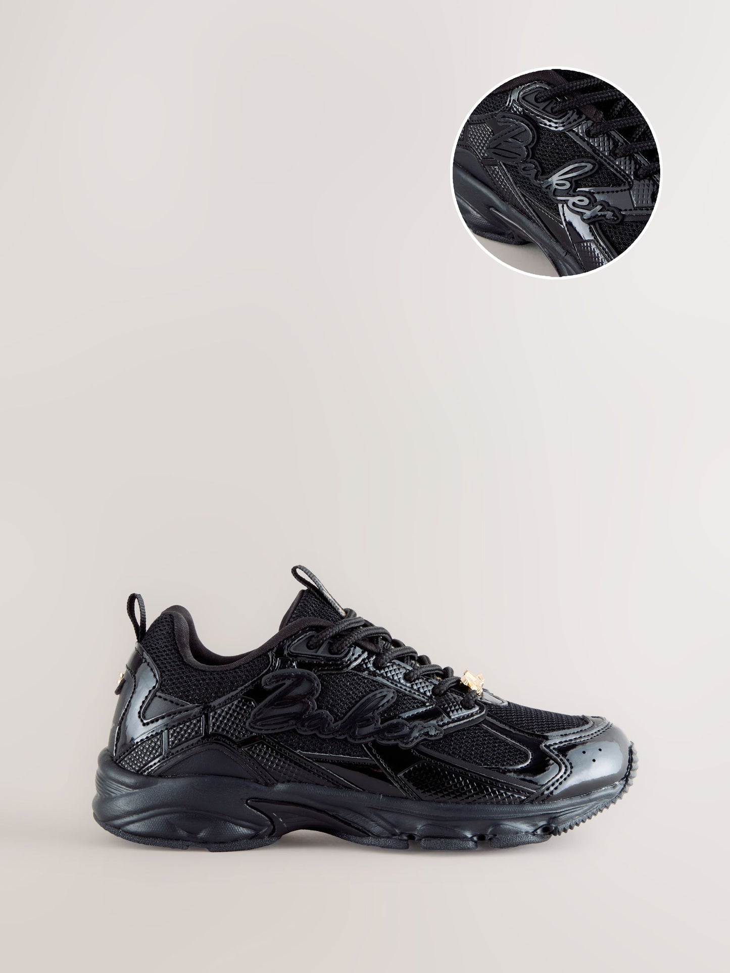 Baker by Ted Baker Black Back to School Sporty Mesh Chunky Trainers image 1